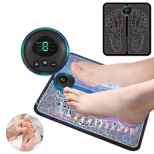 EMS Foot Massager Mat with Adjustable Intensity