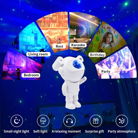 Astronaut Galaxy Projector with Bluetooth Speaker & Remote